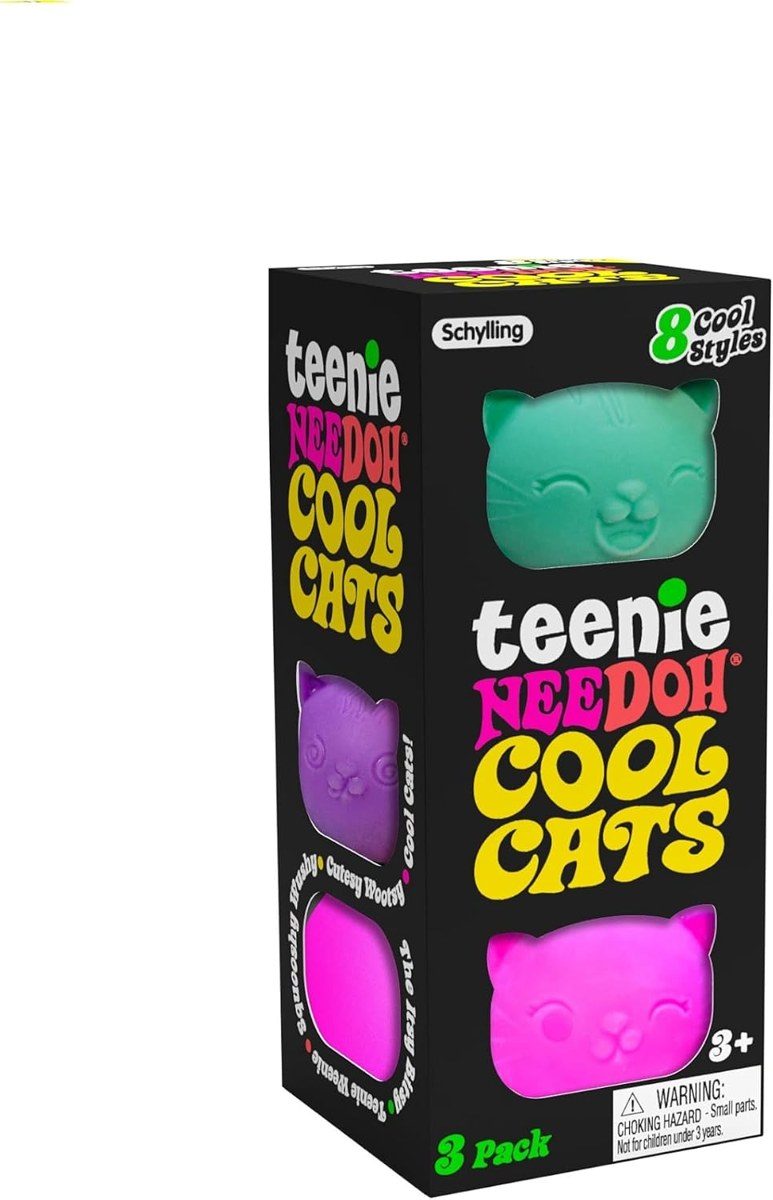 NeeDoh Teenie Cool Cats 3-Pack